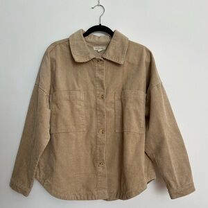 Grade & Gather Tan Corduroy Women's Jacket